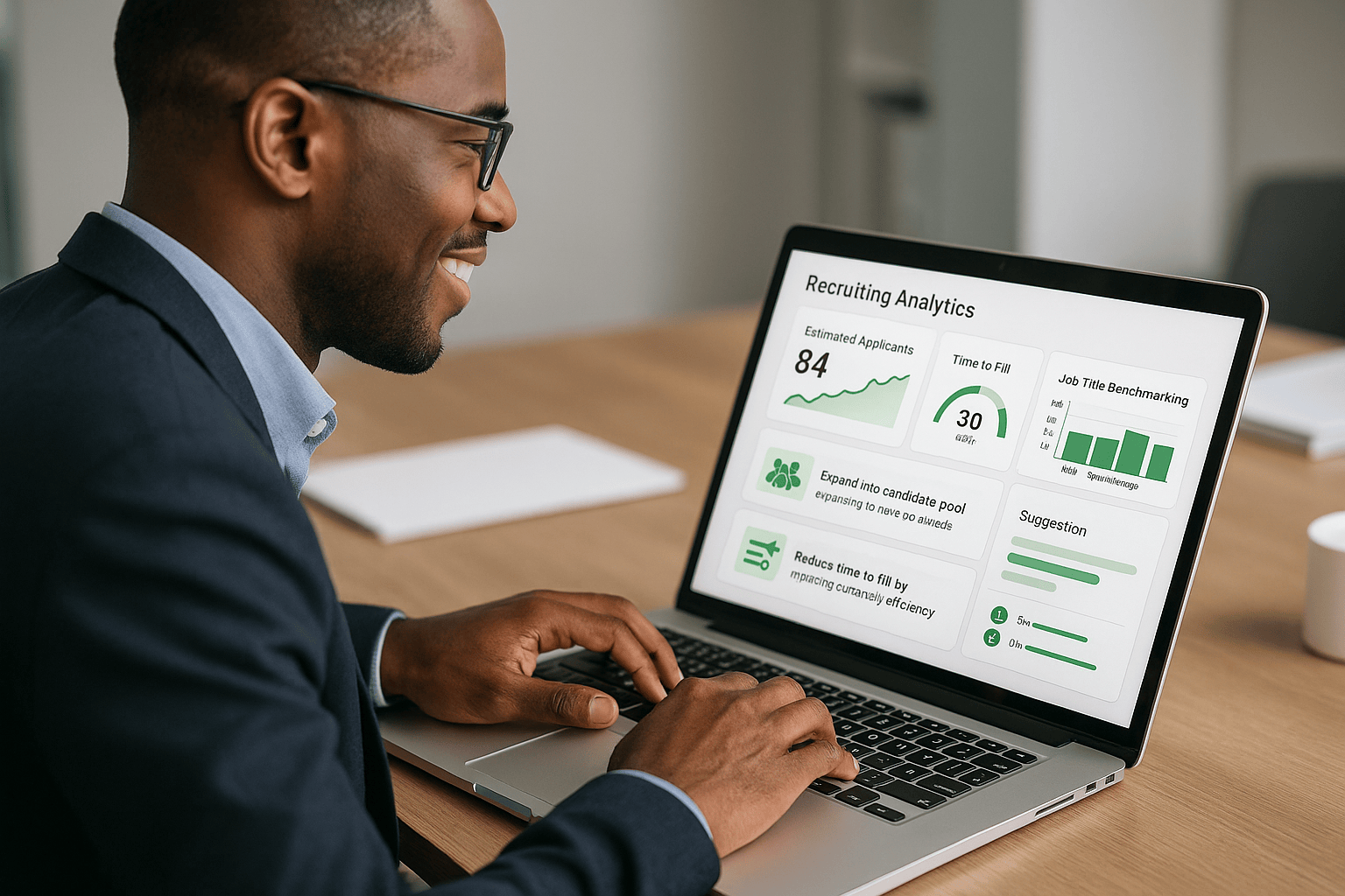 Job benchmarking insights dashboard